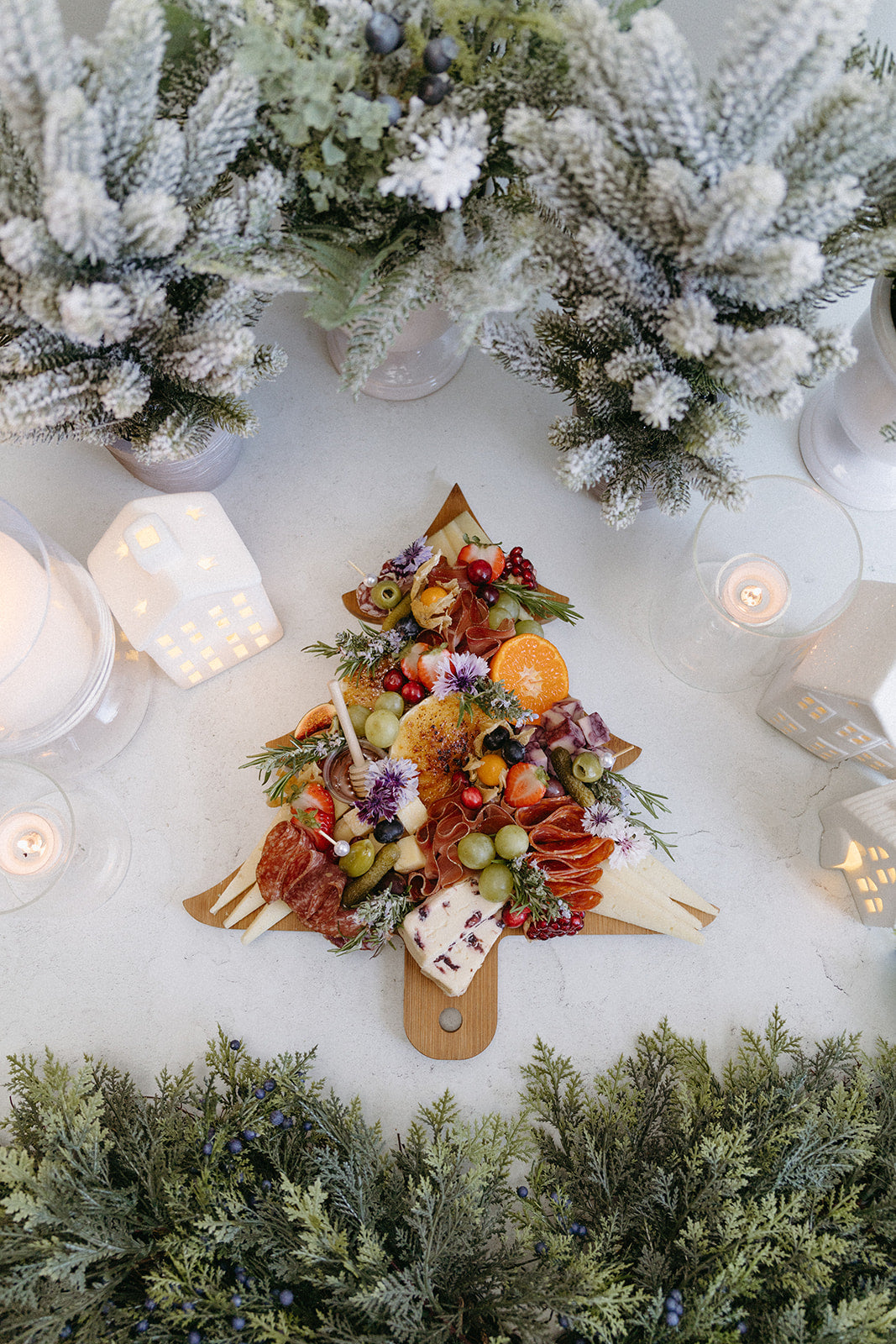 Holiday Bruléed Camembert Tree