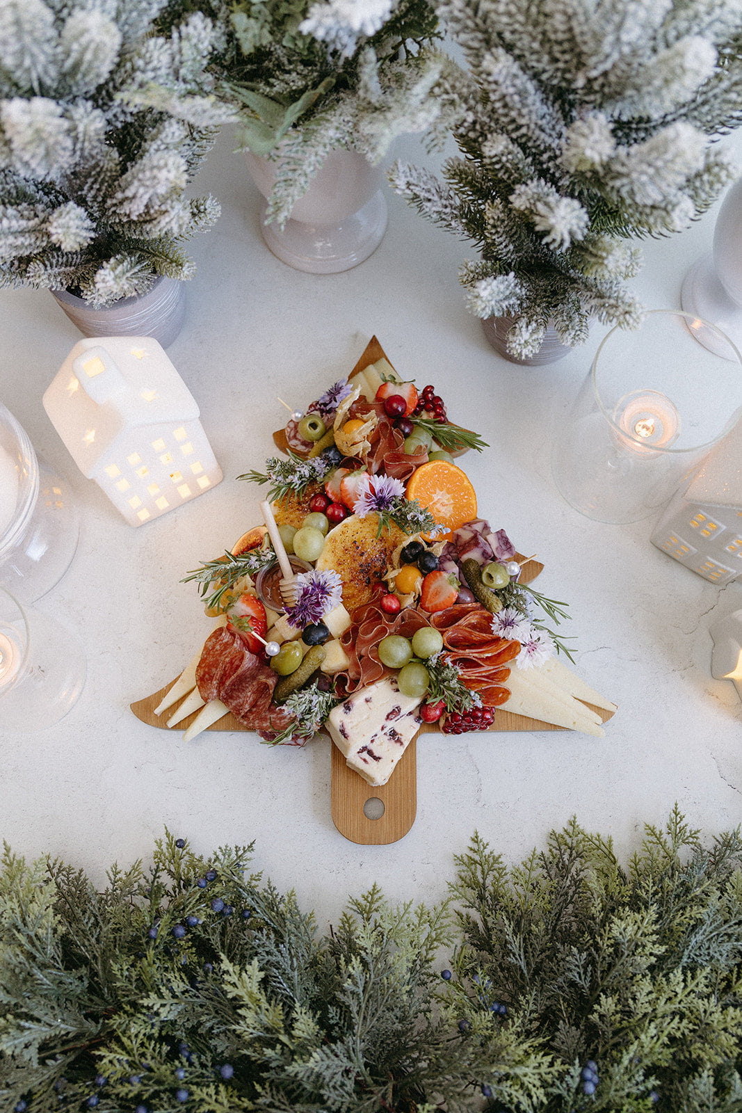 Holiday Bruléed Camembert Tree