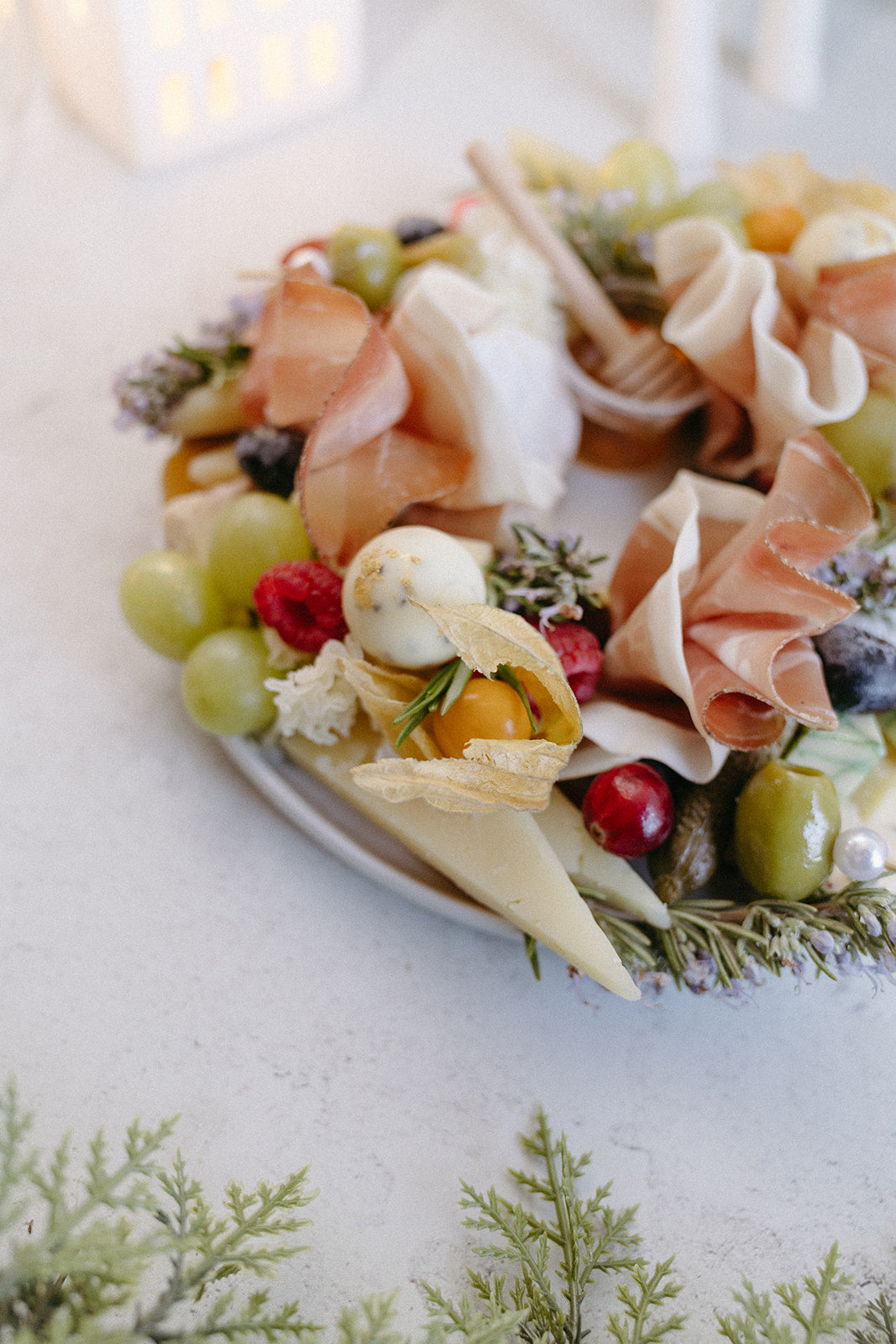 Festive Charcuterie Wreath